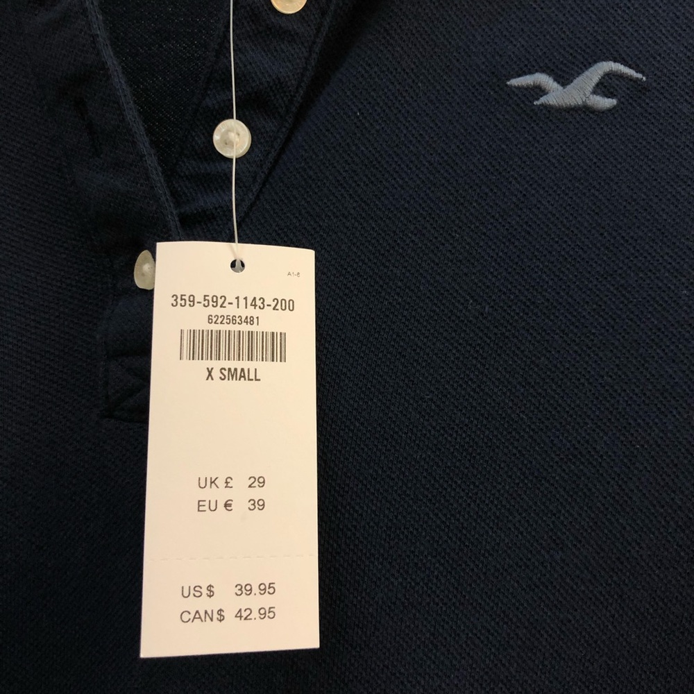 BNWT! Navy Collared Shift Dress XS - Picture 3 of 4